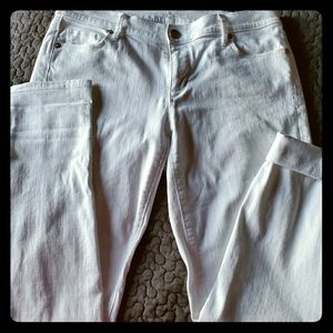 LOFT white skinny jeans